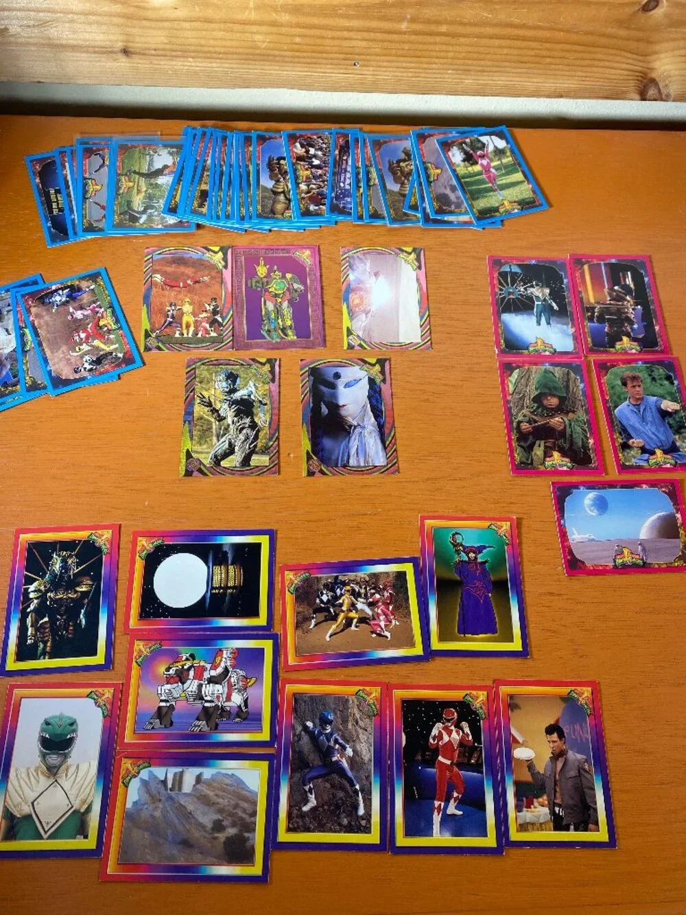 1994 Collect-A-Card Mighty Morphin Power Rangers Series 1 & 2 Card Lot Power Foi
